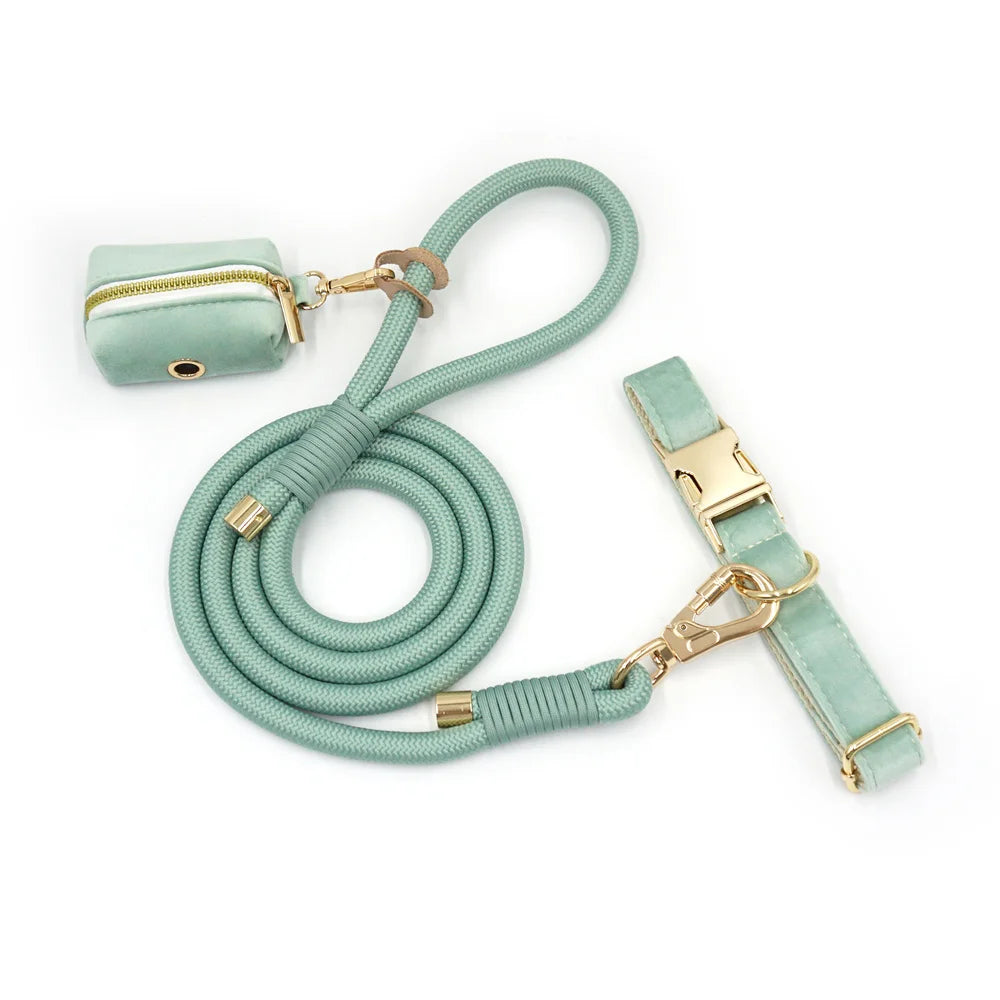 Mint Green Velvet + Rope