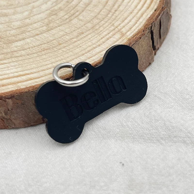 Bone Silicone Name Tag
