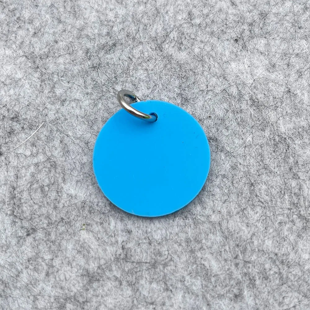 Circle Silicone Pet Tag