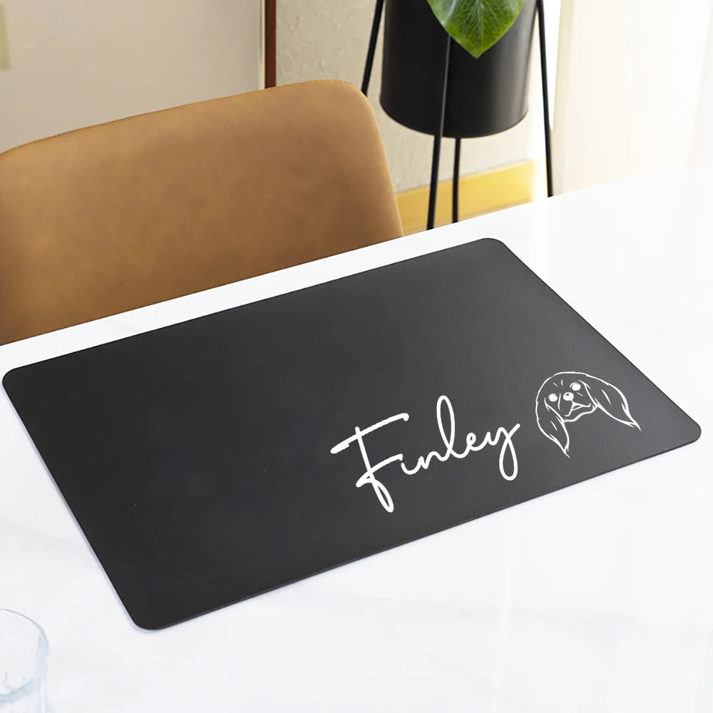 Non-Slip Custom Pet Feeding Mat