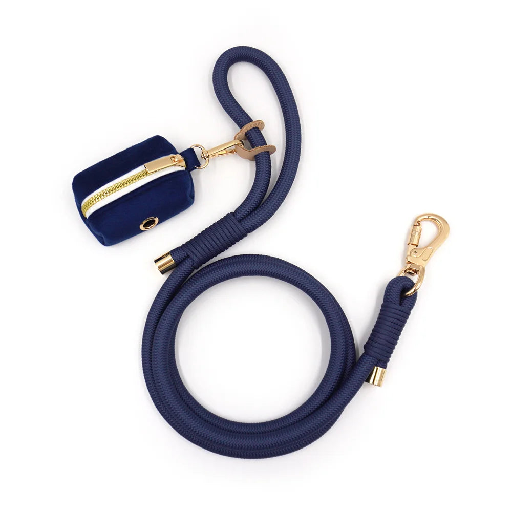 Navy Blue Velvet + Rope