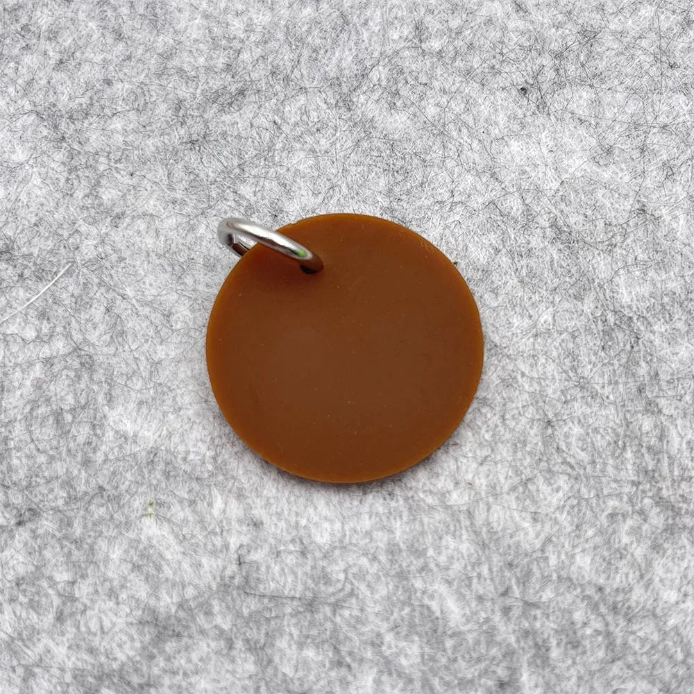 Circle Silicone Pet Tag