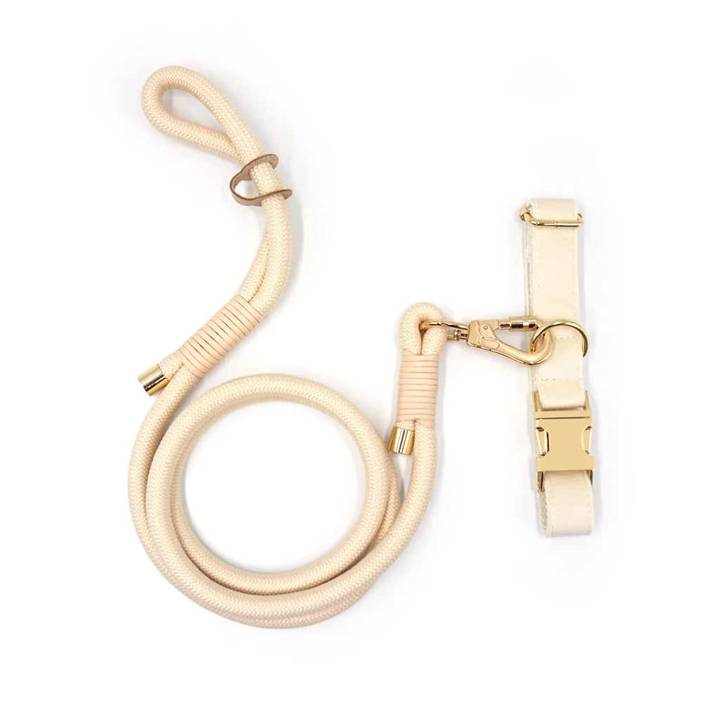Cream Leather + Rope