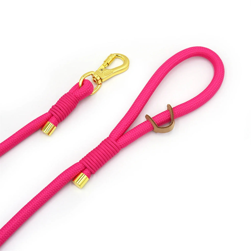 Hot Pink Leather + Rope