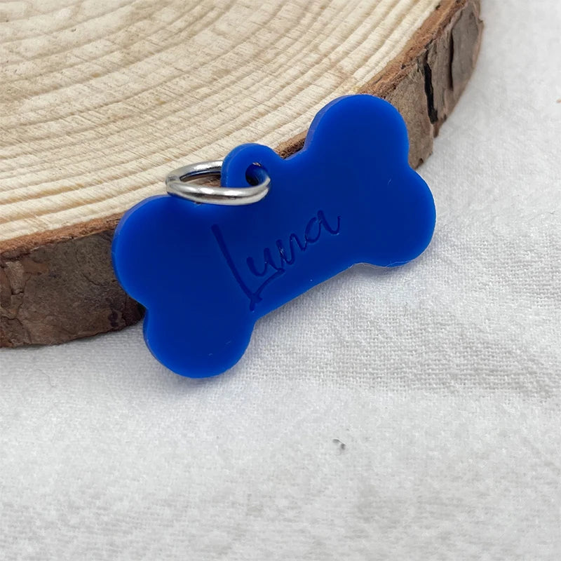 Bone Silicone Name Tag