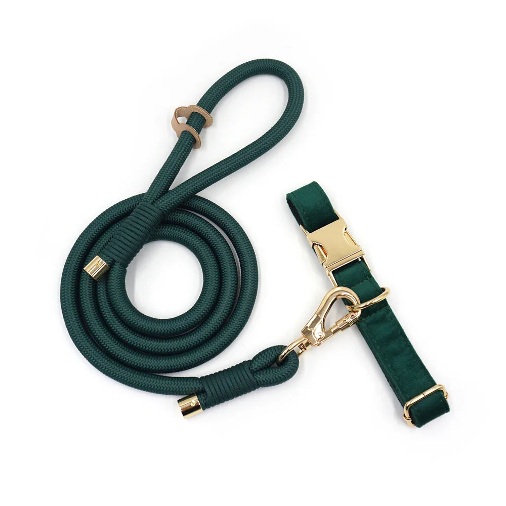Emerald Green Velvet + Rope