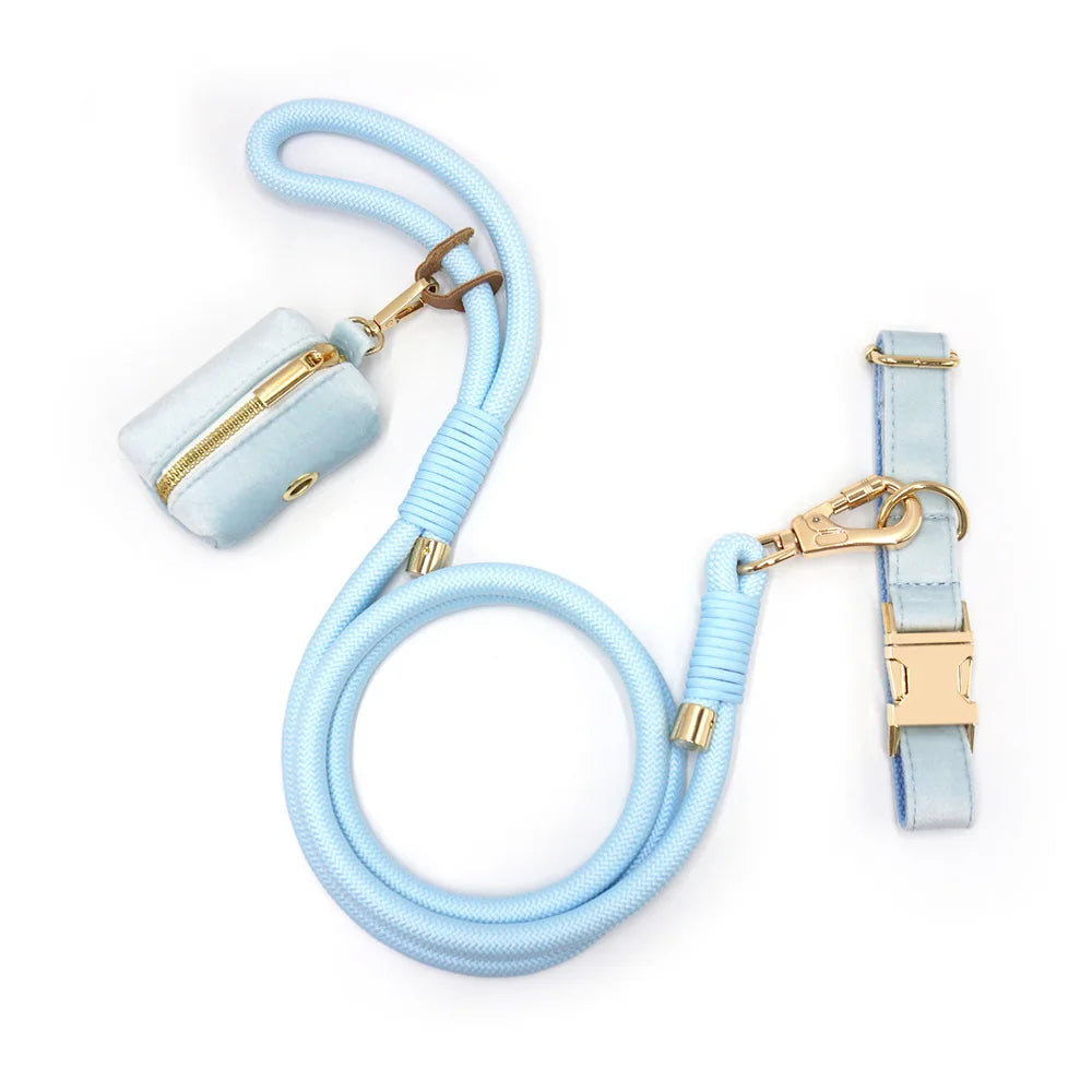 Sky Blue Velvet + Rope