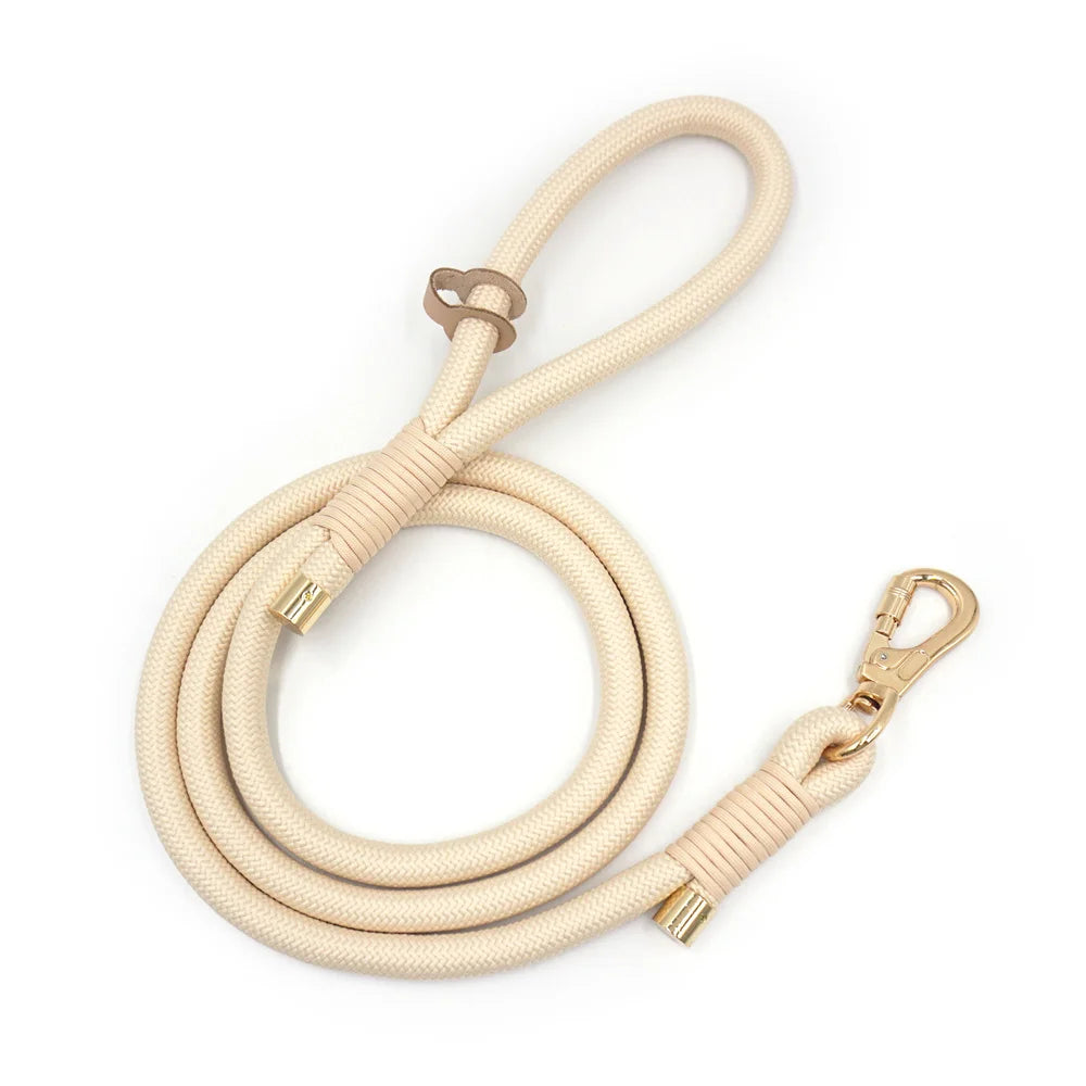 Cream Leather + Rope