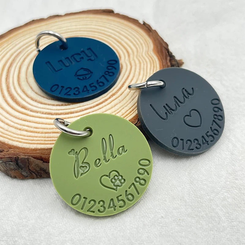 Circle Silicone Name Tag