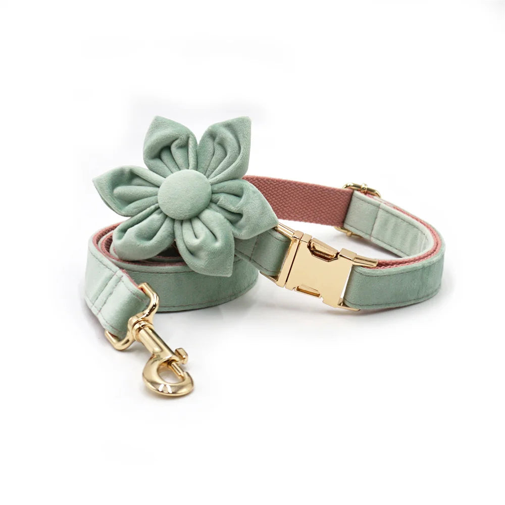 Mint Pink Velvet