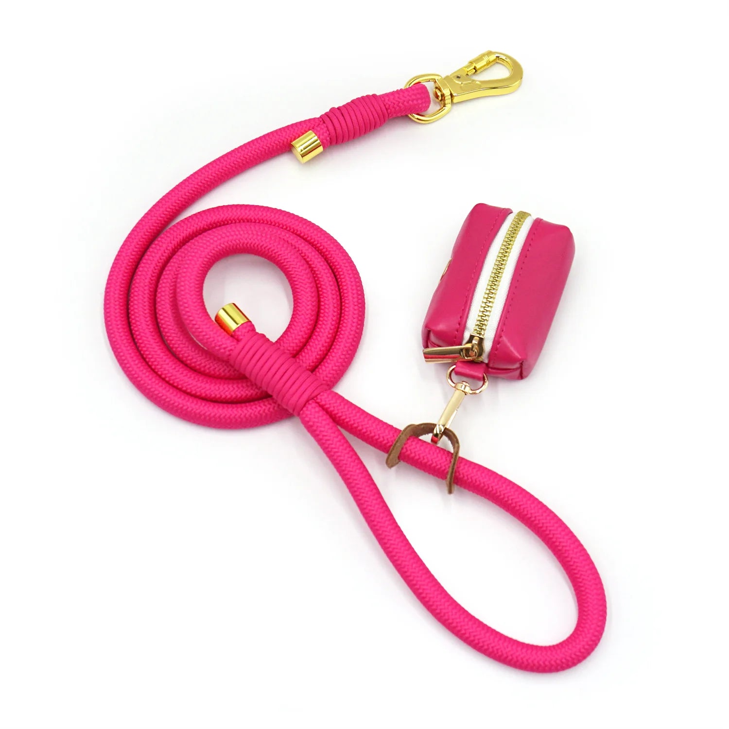 Hot Pink Leather + Rope