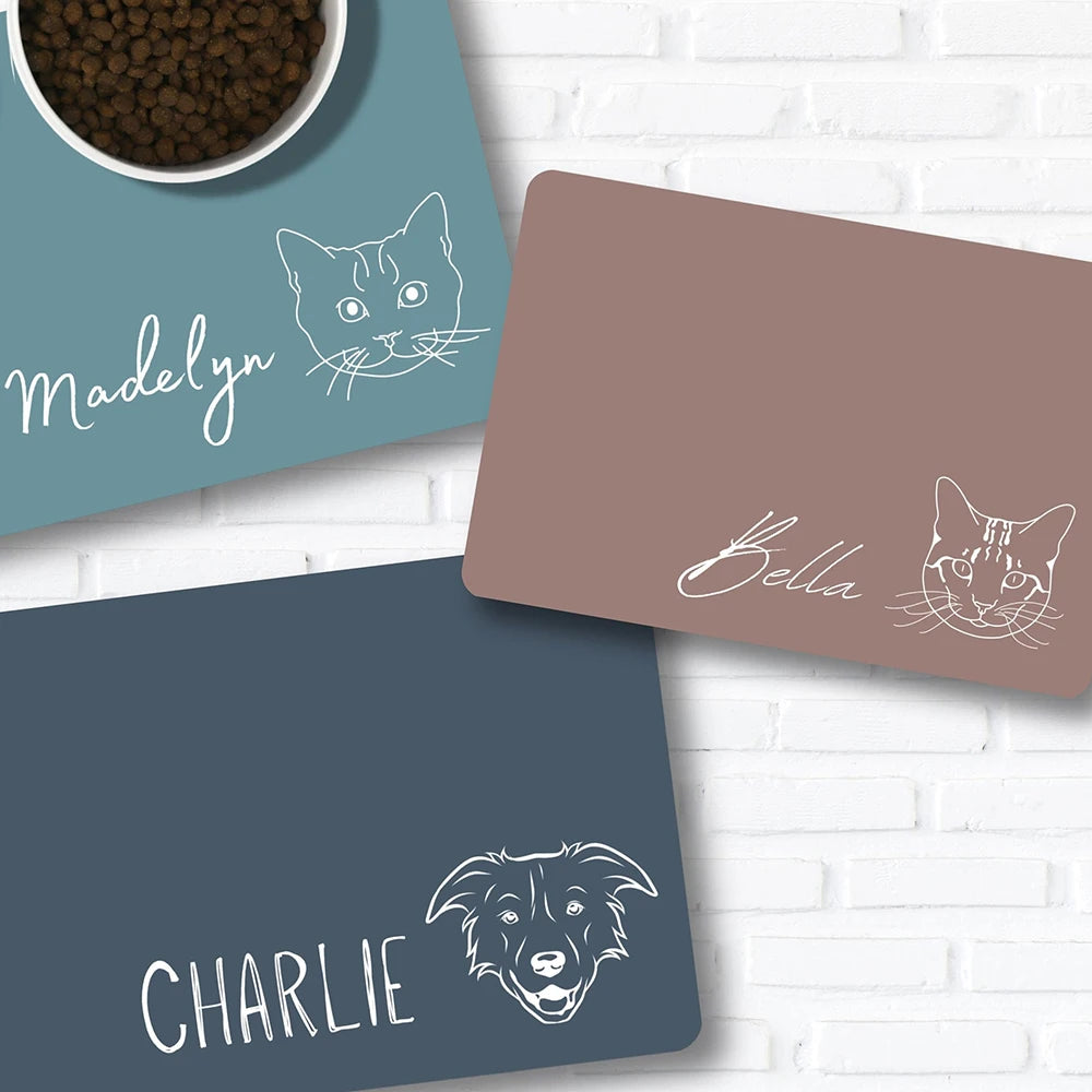 Non-Slip Custom Pet Feeding Mat