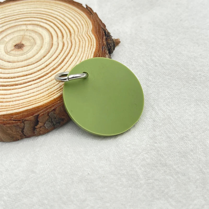 Circle Silicone Name Tag