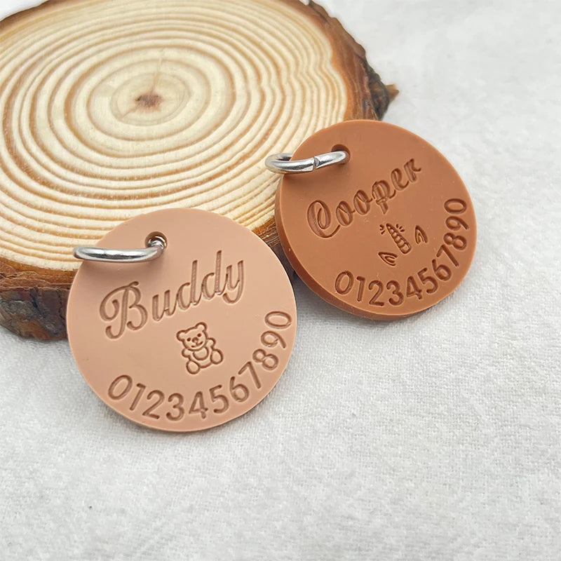 Circle Silicone Name Tag