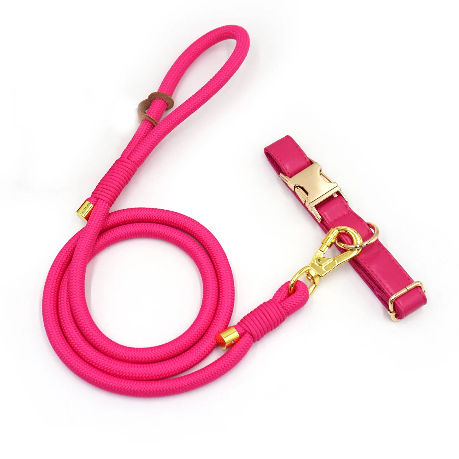 Hot Pink Leather + Rope