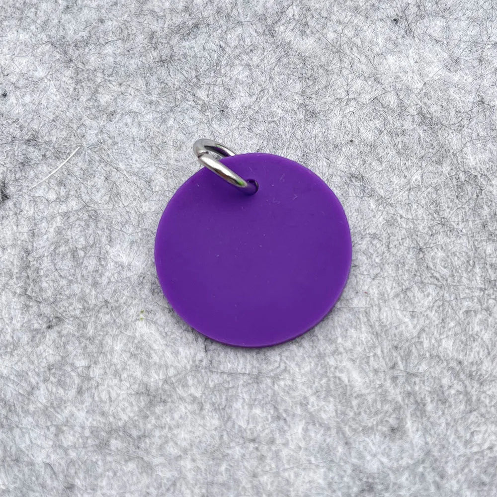 Circle Silicone Pet Tag
