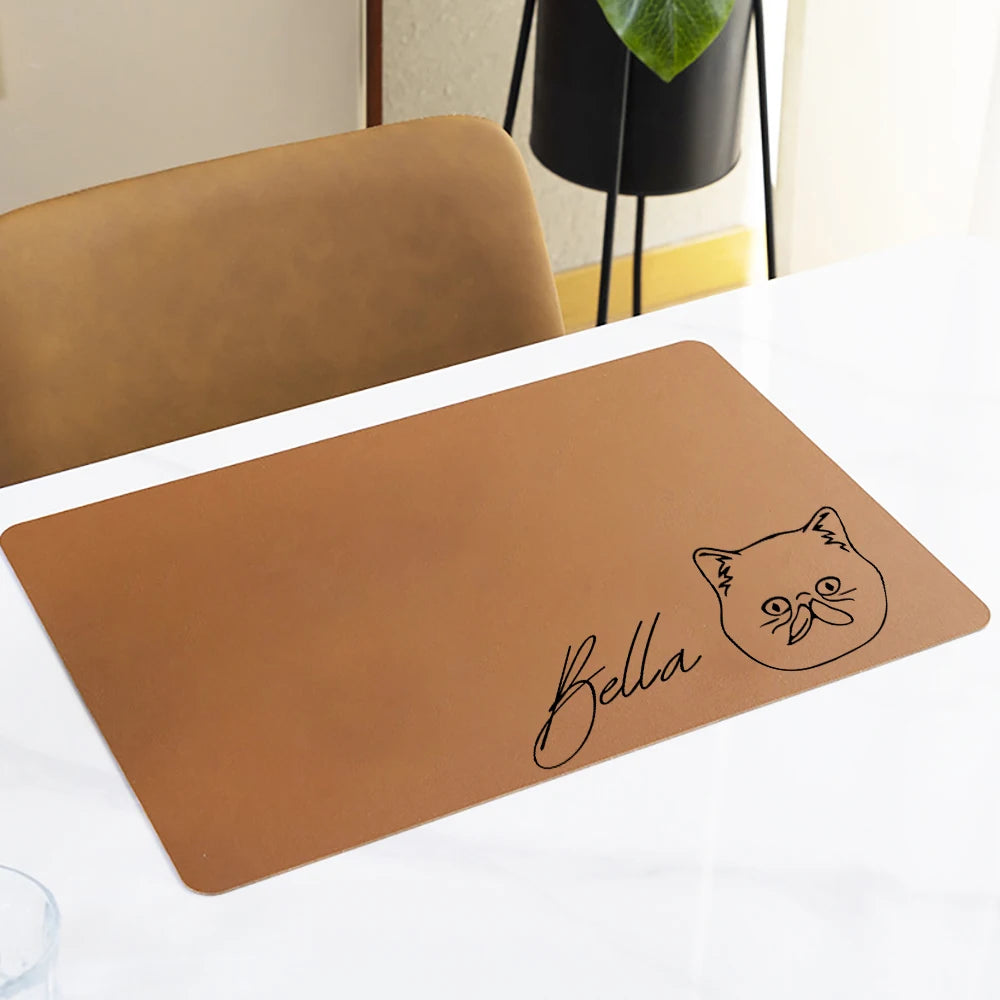 Non-Slip Custom Pet Feeding Mat