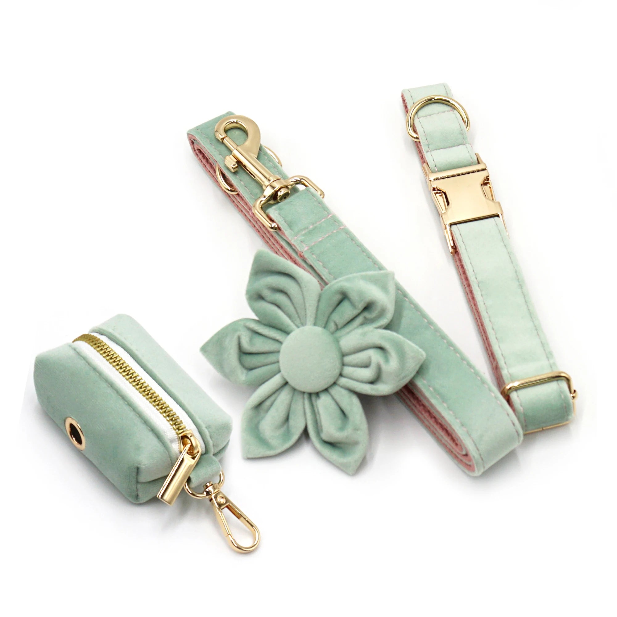 Mint Pink Velvet
