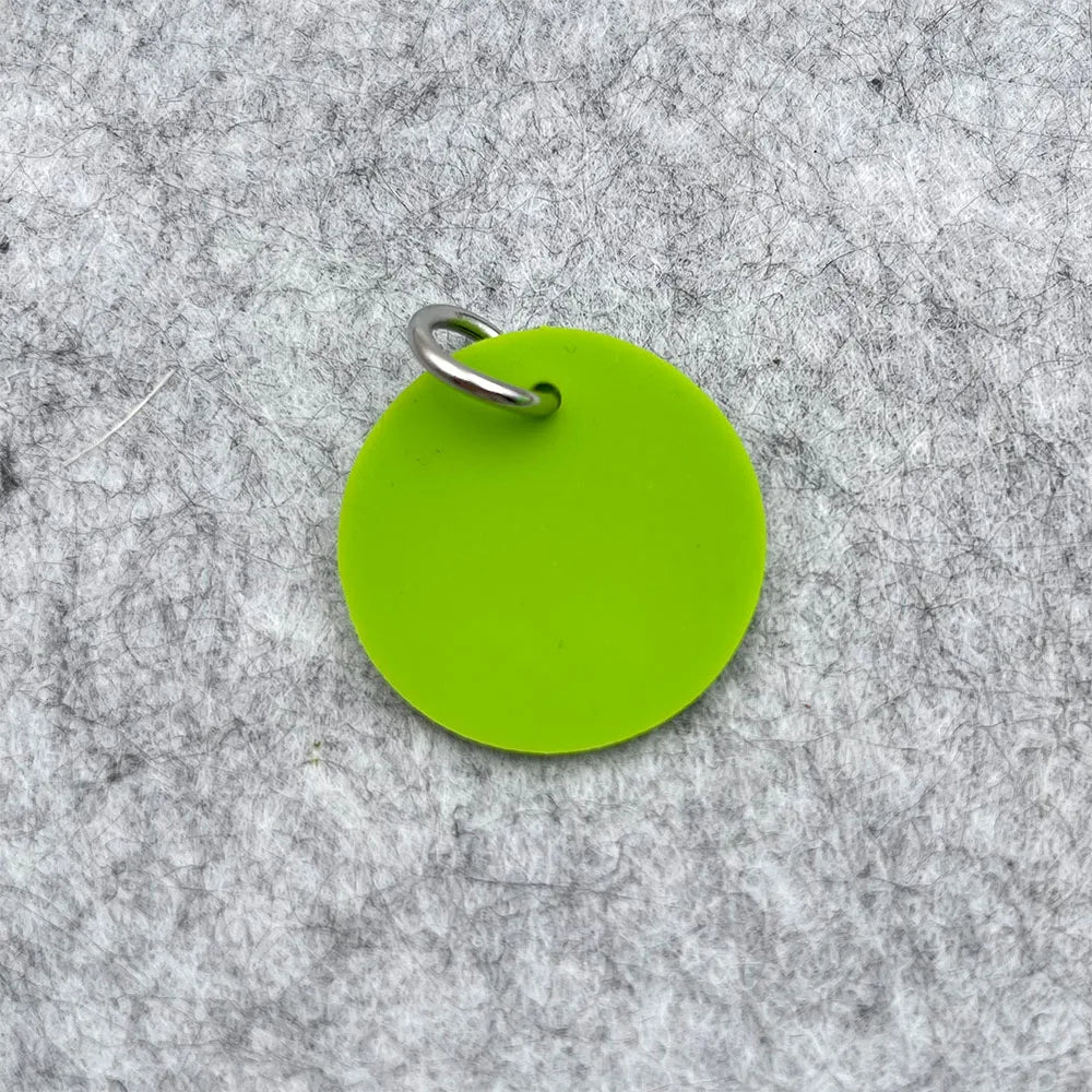 Circle Silicone Pet Tag
