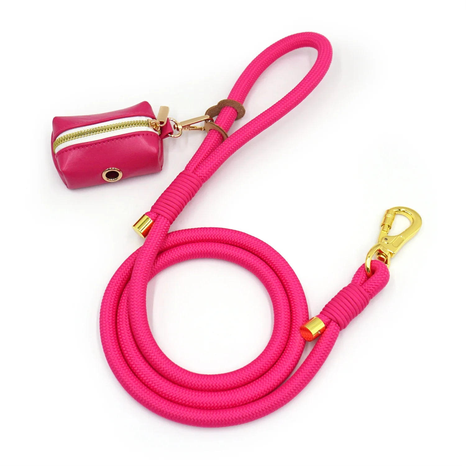 Hot Pink Leather + Rope