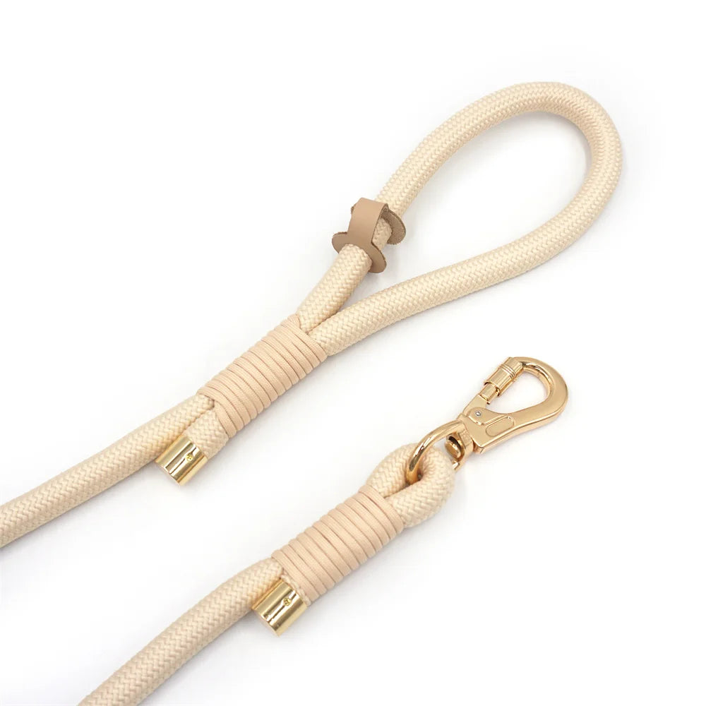 Cream Leather + Rope