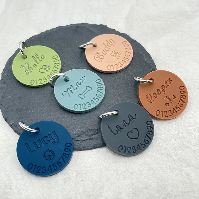 Circle Silicone Name Tag