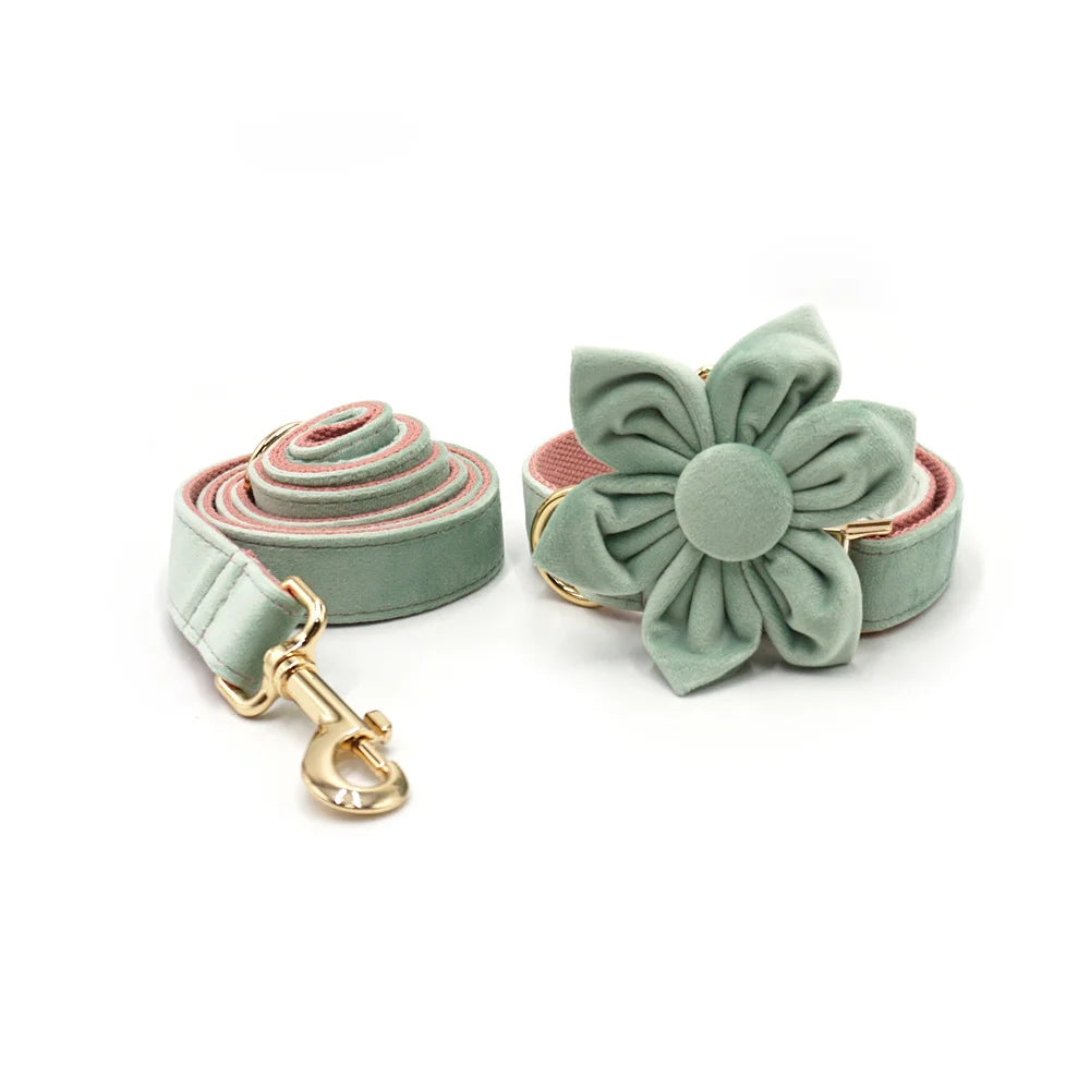 Mint Pink Velvet
