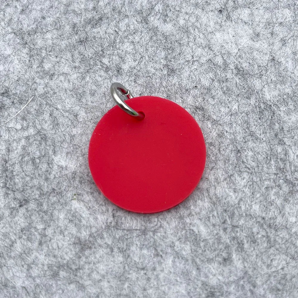 Circle Silicone Pet Tag