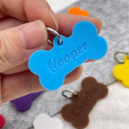 Bone Silicone Name Tag