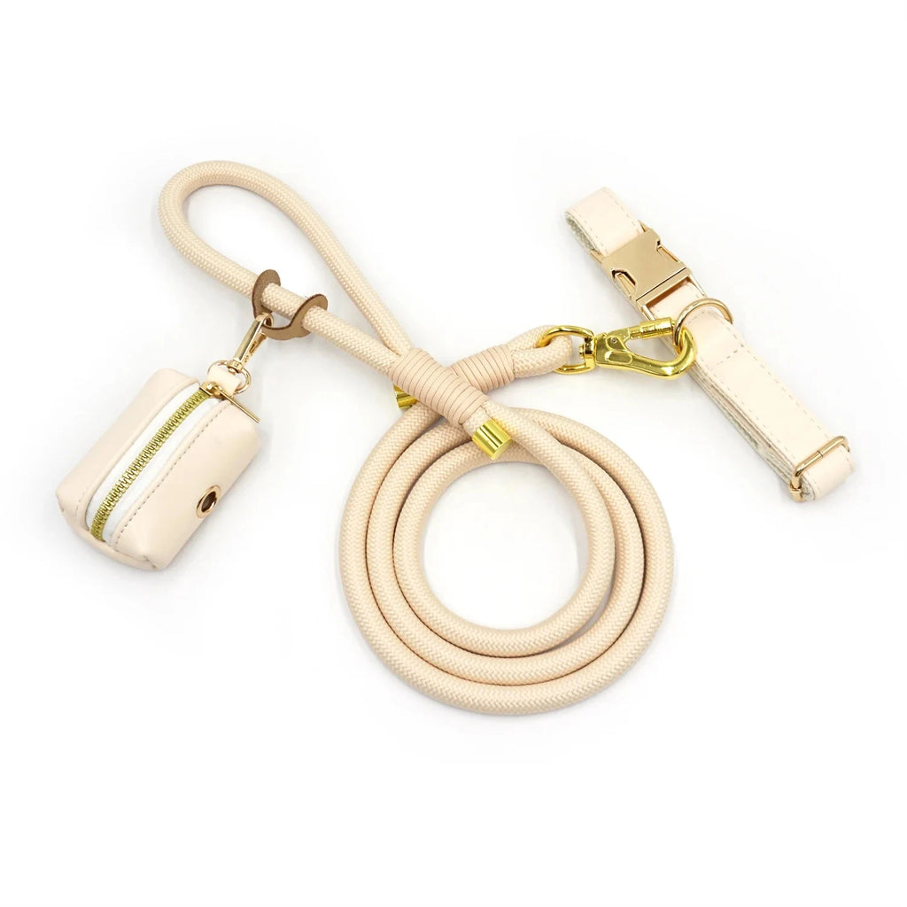 Cream Leather + Rope
