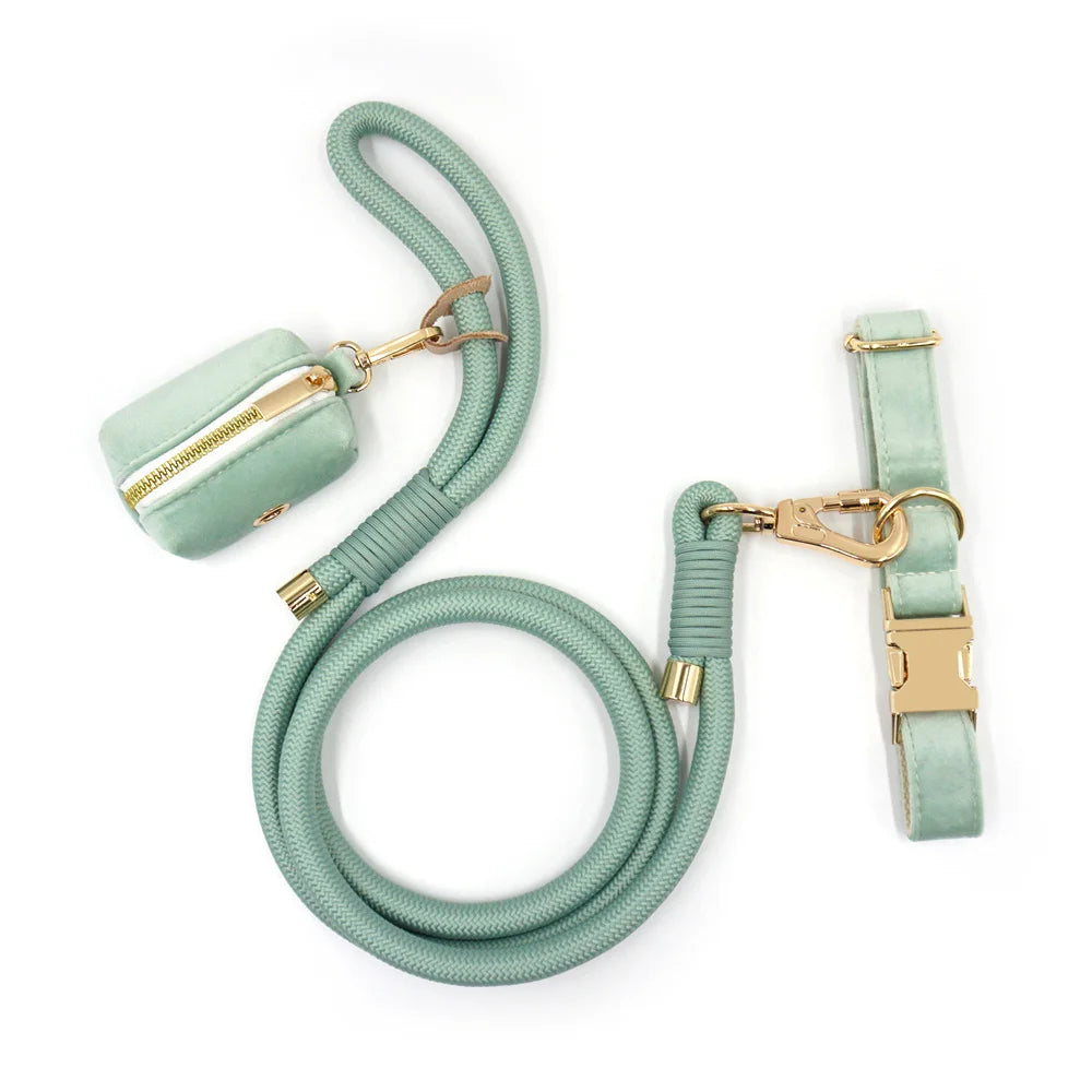 Mint Green Velvet + Rope