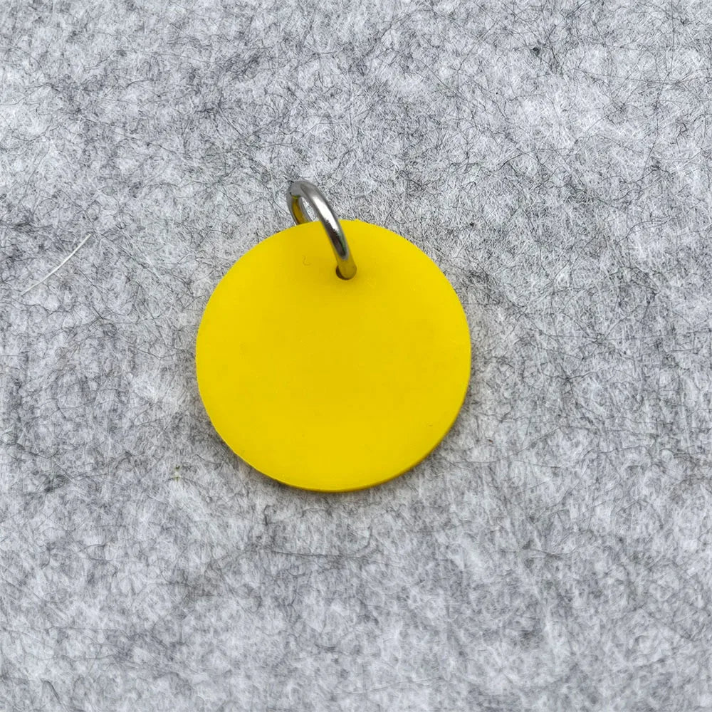 Circle Silicone Pet Tag