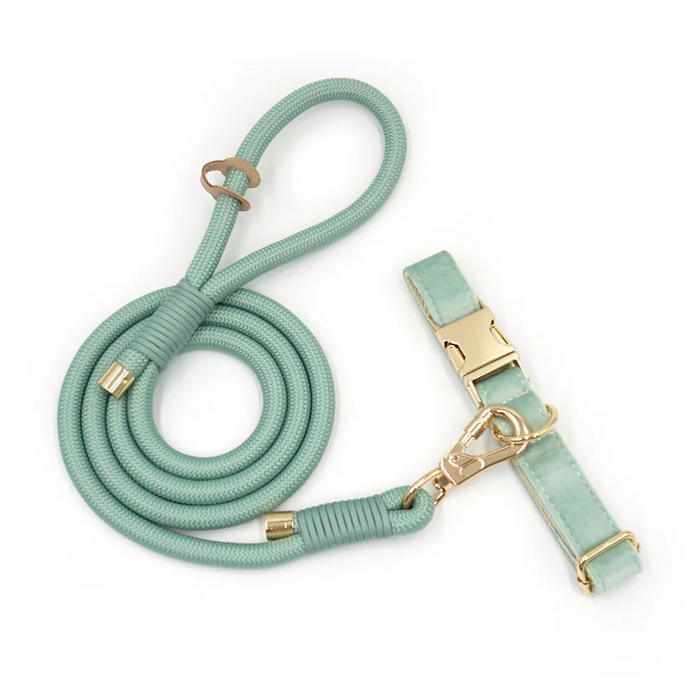 Mint Green Velvet + Rope
