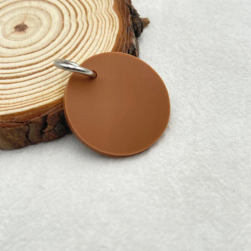 Circle Silicone Name Tag