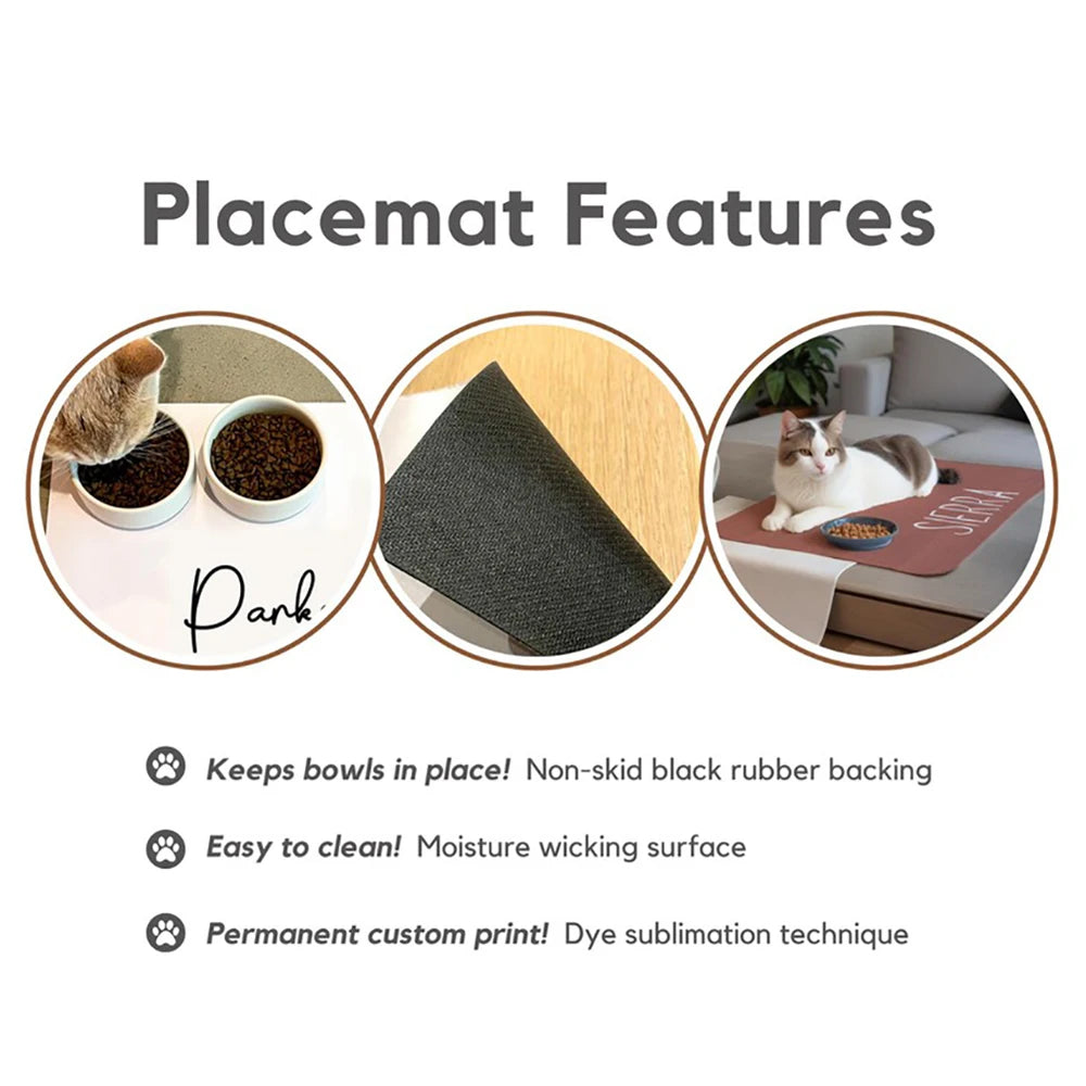 Non-Slip Custom Pet Feeding Mat