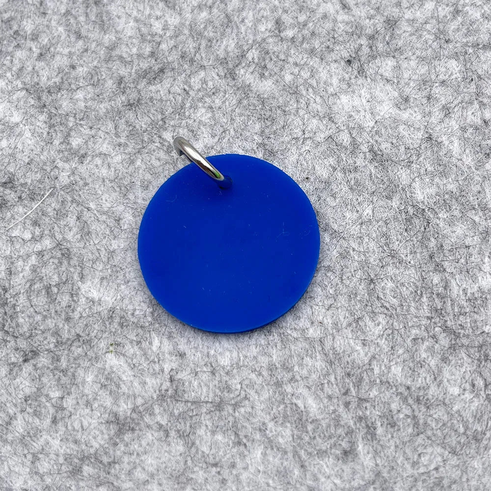 Circle Silicone Pet Tag