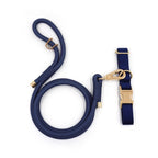 Navy Blue Velvet + Rope