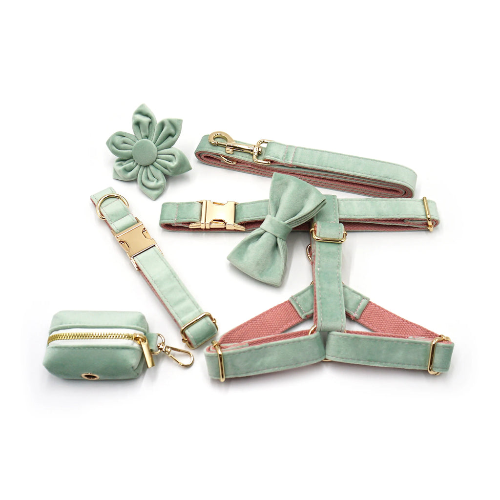 Mint Pink Velvet