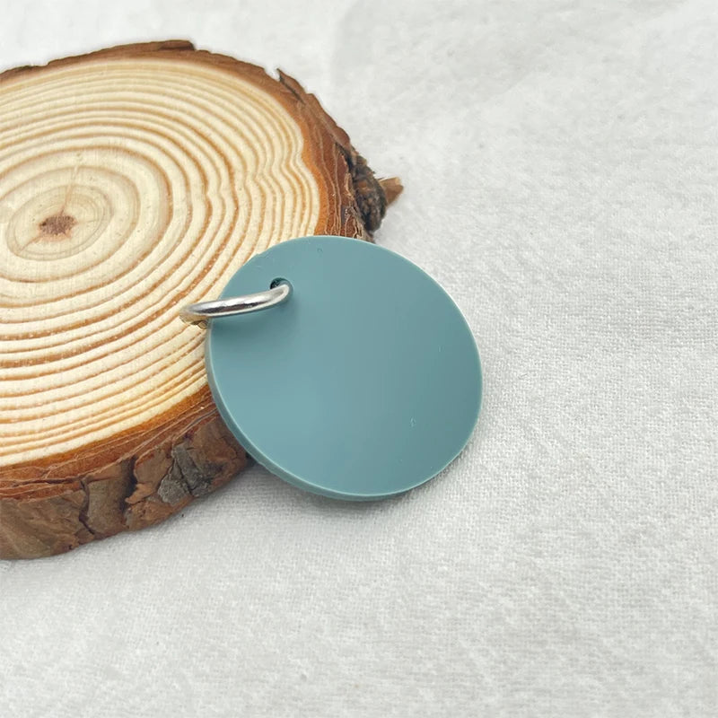 Circle Silicone Name Tag